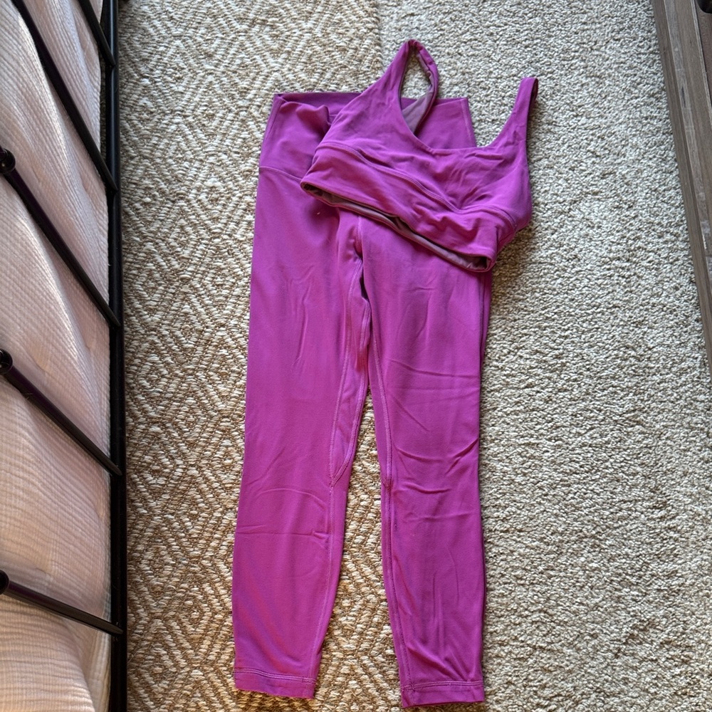 Lululemon Align Vivid Plum Set (6)